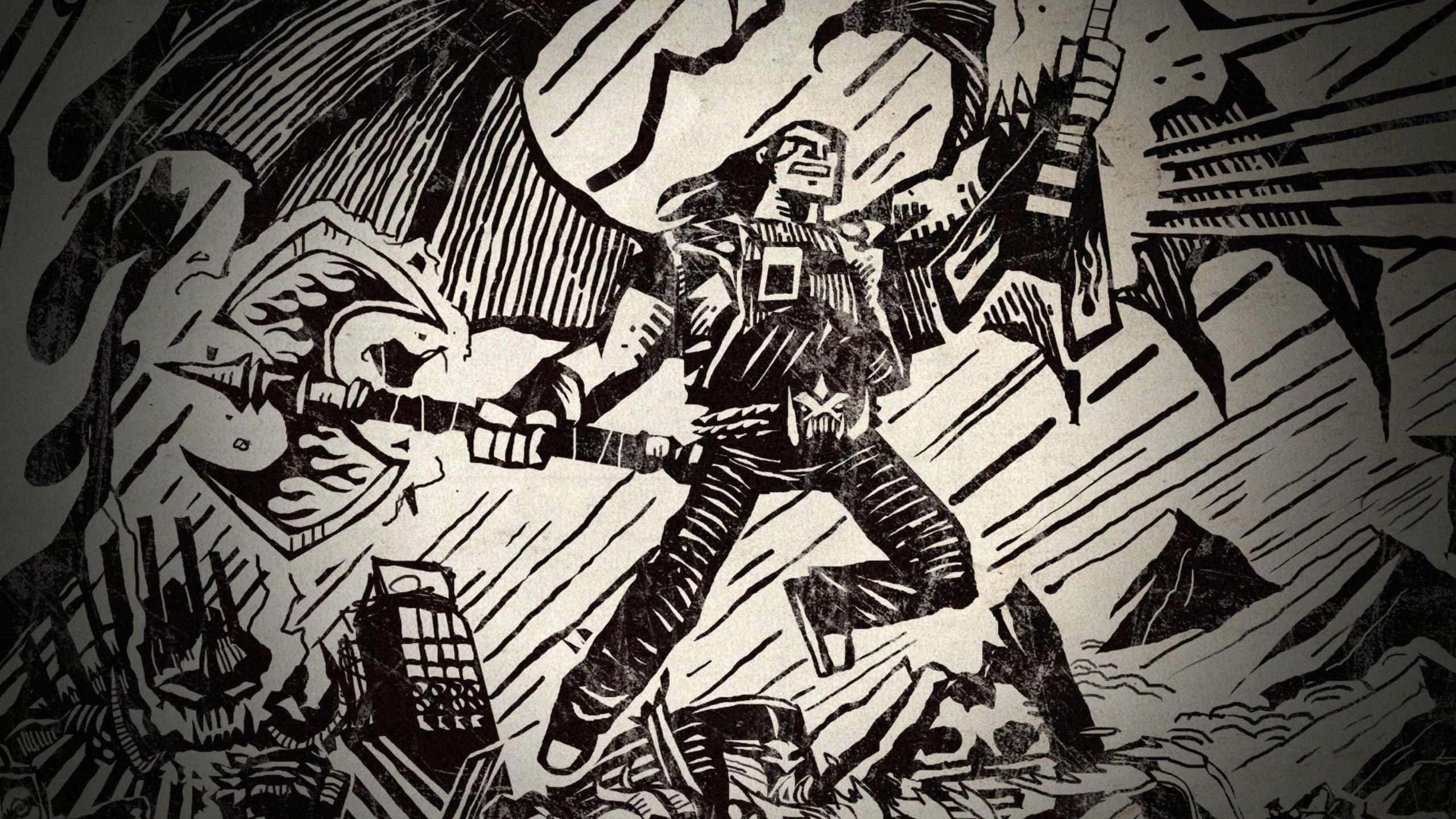 2560x1440 Awesome brutal legend, HD Wallpaper