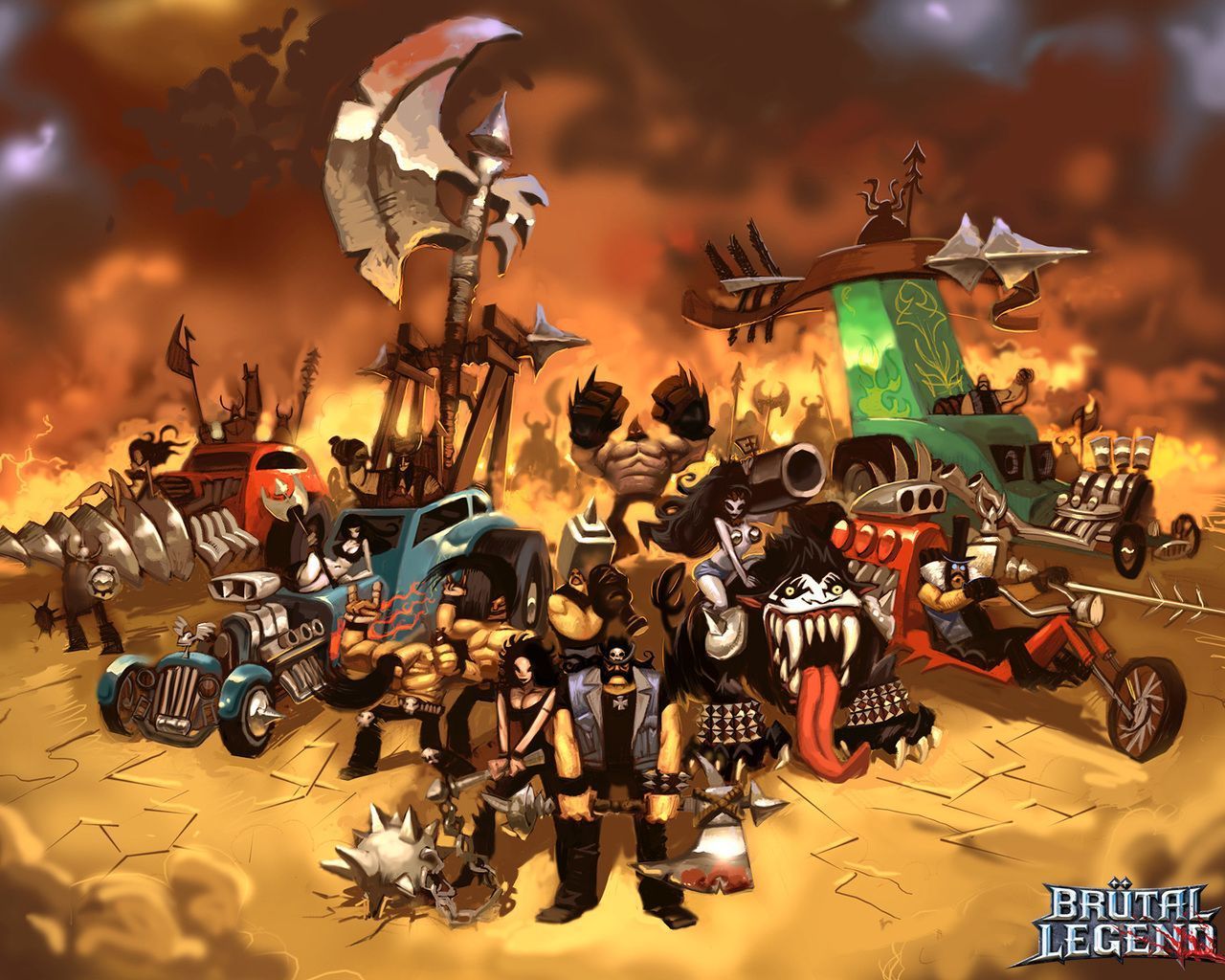 1280x1024 Brütal Legend Wallpaper