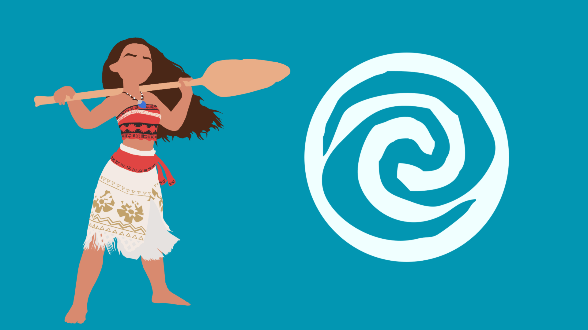 1920x1080 Little Mermaid And Moana Wallpaper
