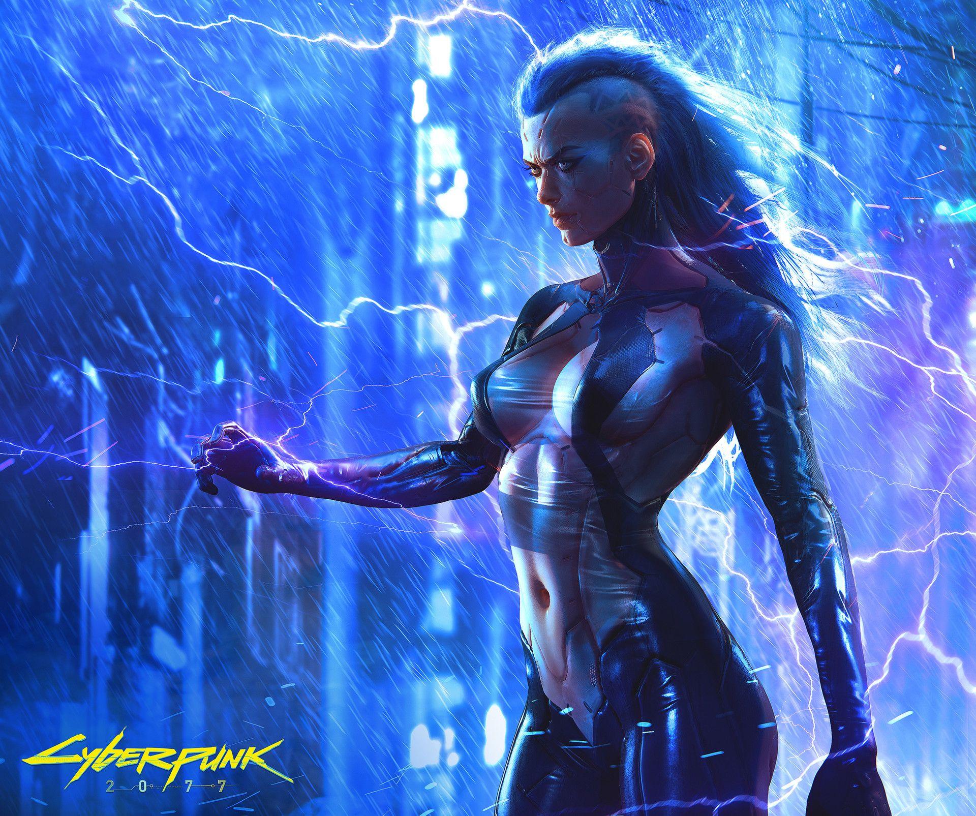 1920x1605 Coolest Cyberpunk 2077 Fanart by Doufiane Idrassi Wallpaper
