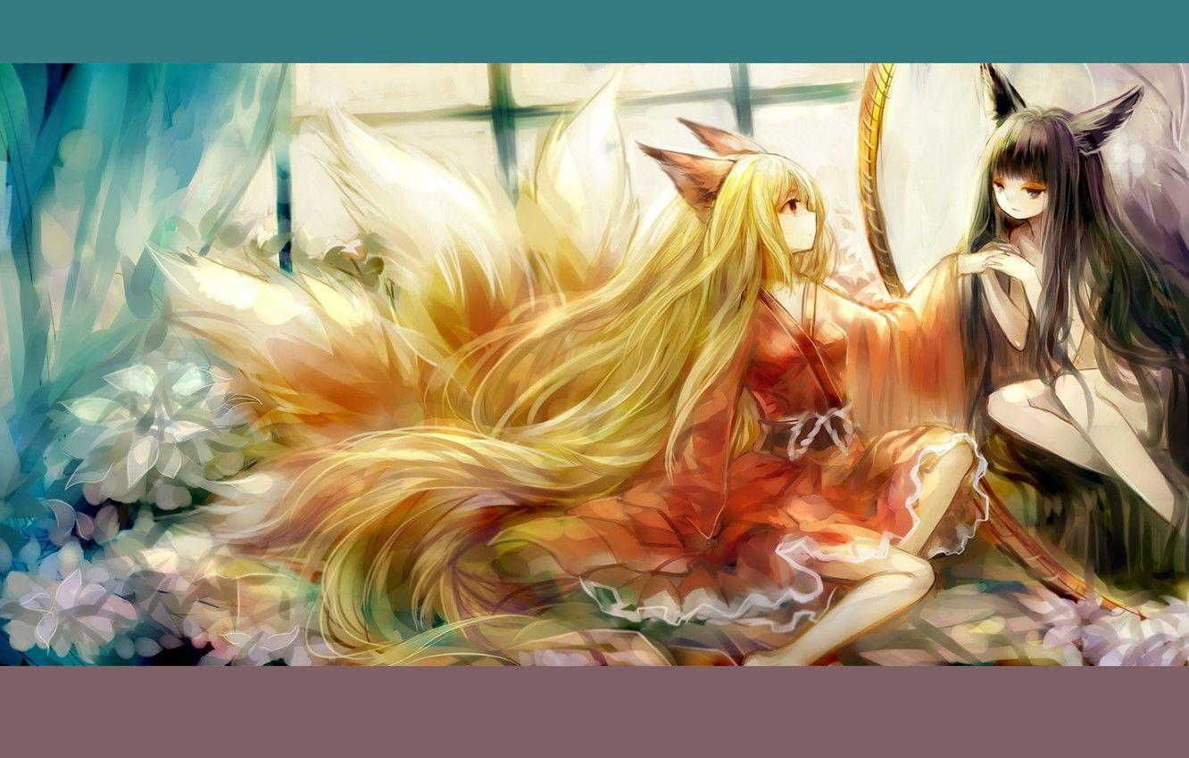 Fox Girl Anime Art 4K Wallpaper iPhone HD Phone #7121l