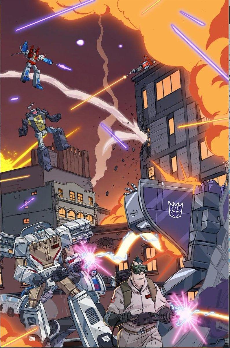 795x1200 Transformers x Ghostbusters Issues 4 and 5 Covers Revealed
