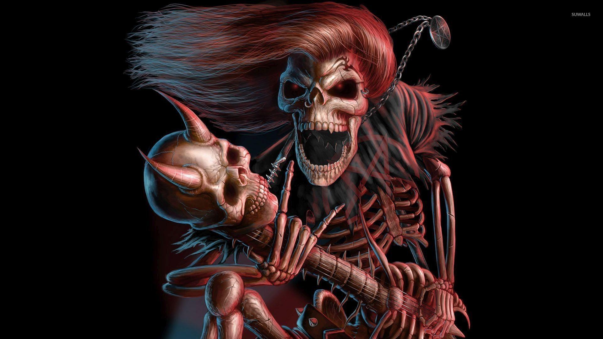 1920x1080 Scary Skeleton Wallpaper