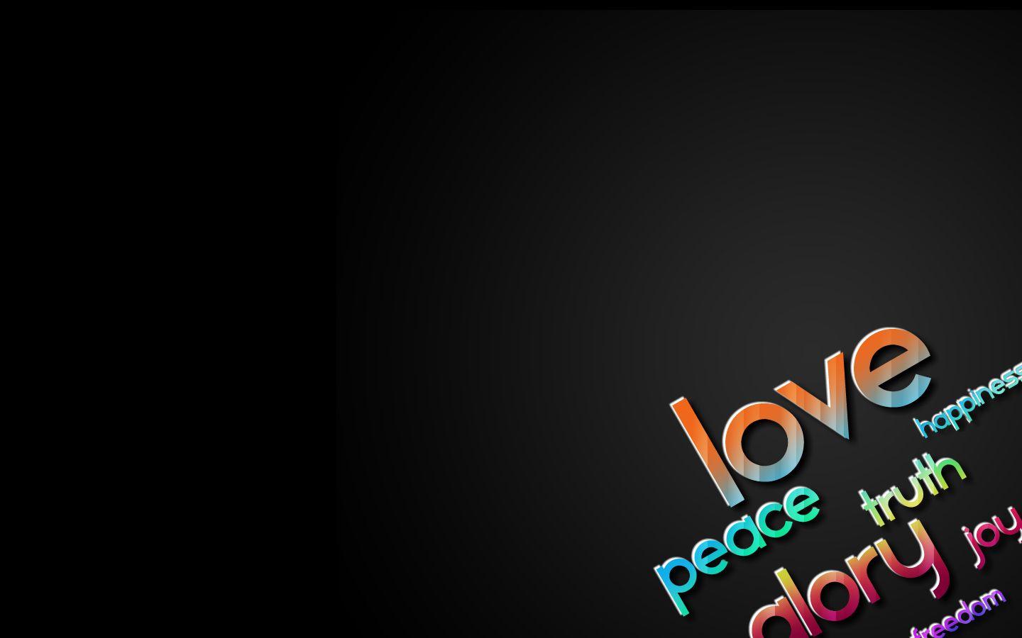 1440x900 Free download Love peace wallpaper wallpaper and background