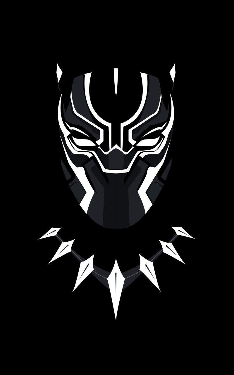 800x1280 Download 800x1280 Black Panther, Minimalism Wallpaper for Galaxy