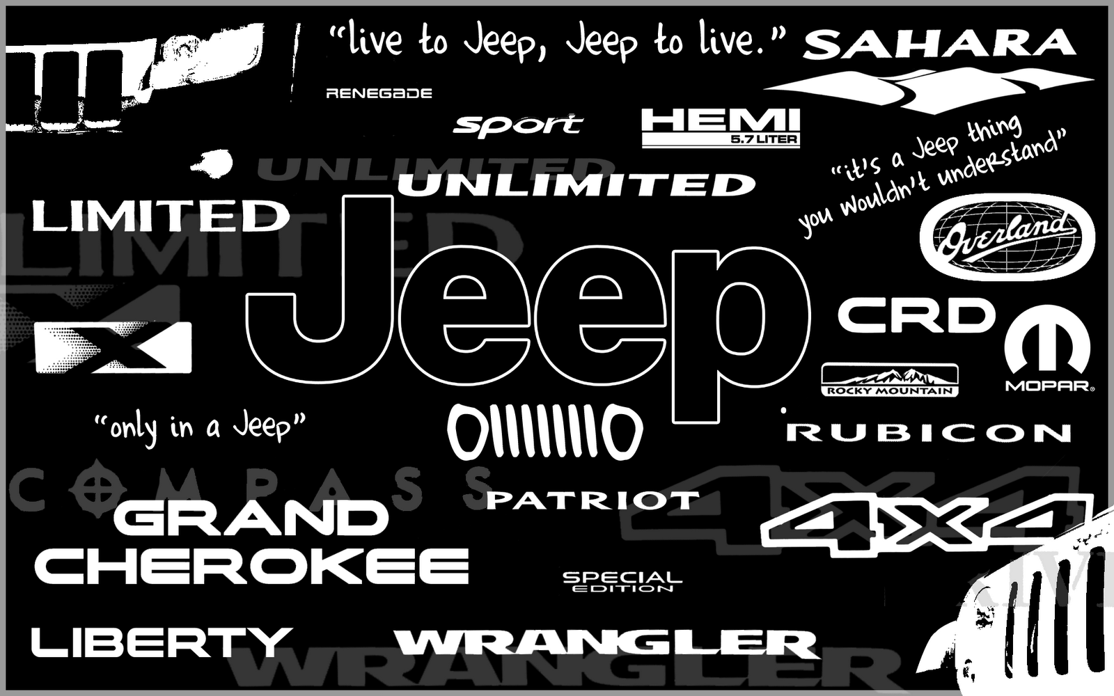 Hình nền biểu tượng xe Jeep 1600x1000