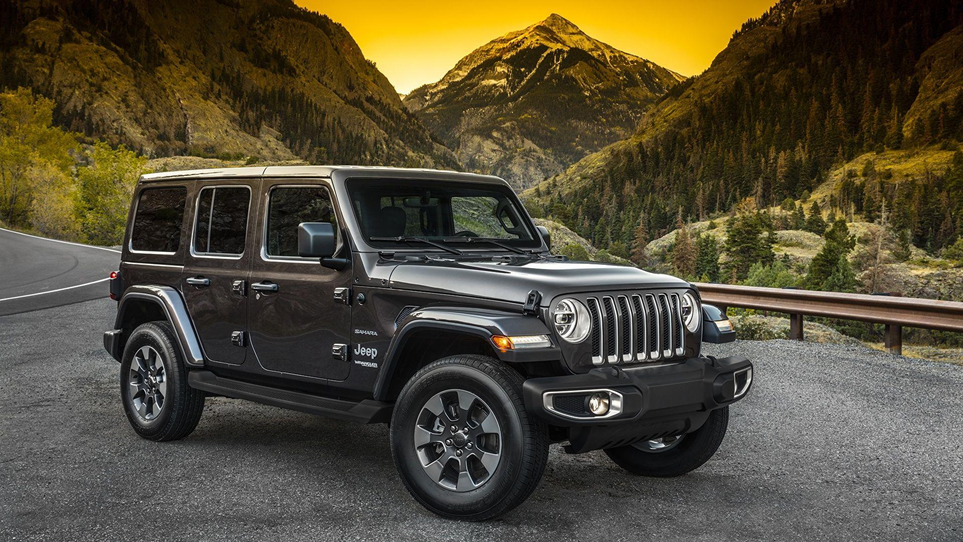 1920x1080 Picture Jeep Wrangler Sahara Mountains automobile 1920x1080