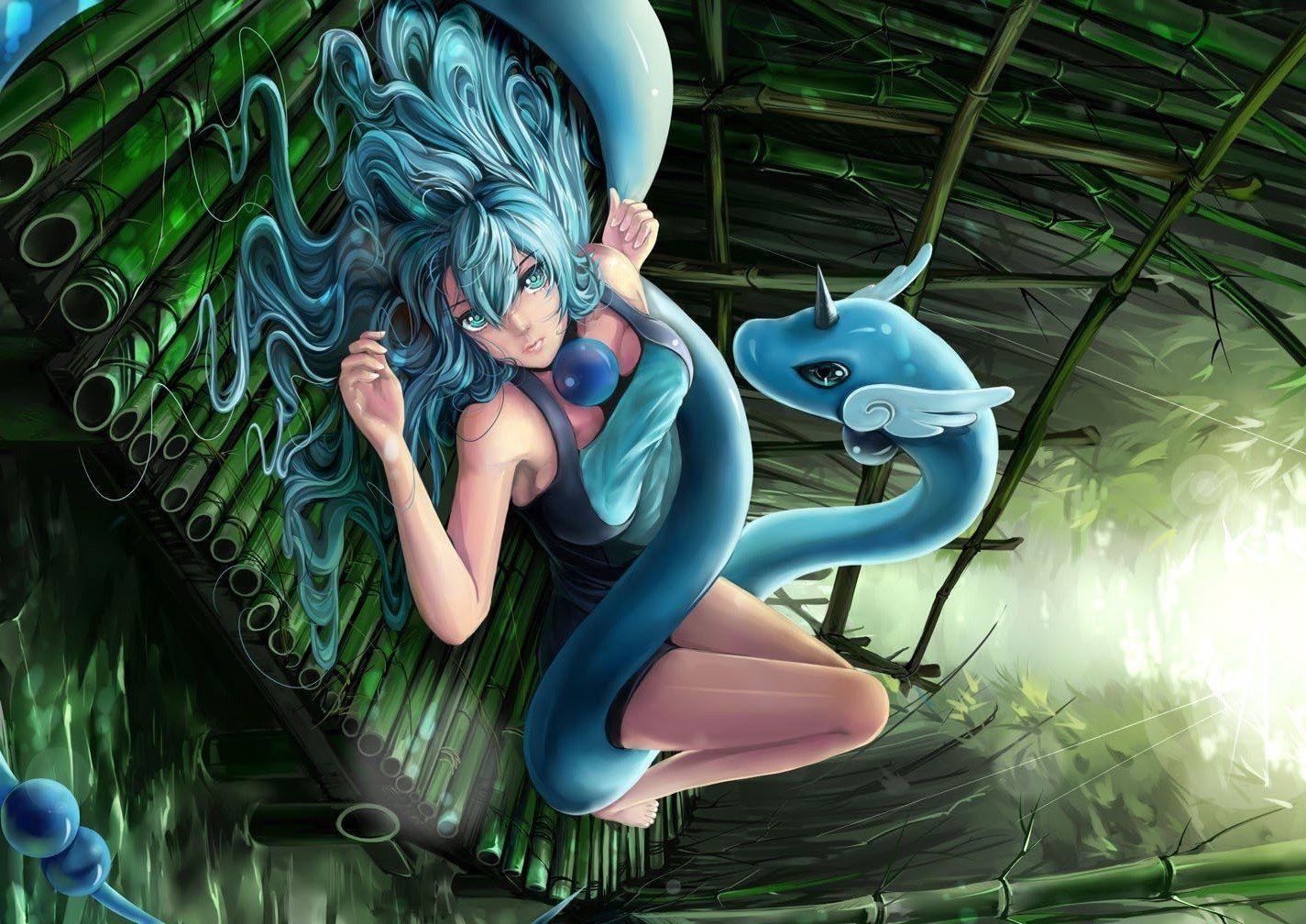 1425x1008 Dragonair (Pokémon) HD Wallpaper