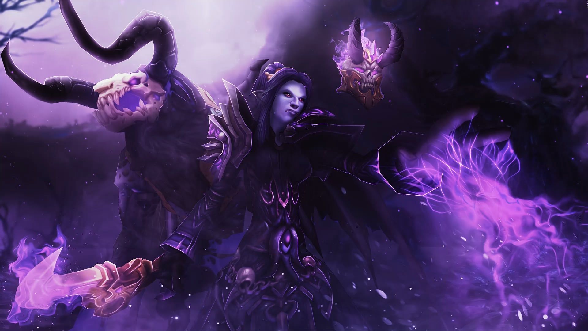 1920x1080 Animated warlock wallpaper made by me. ( )