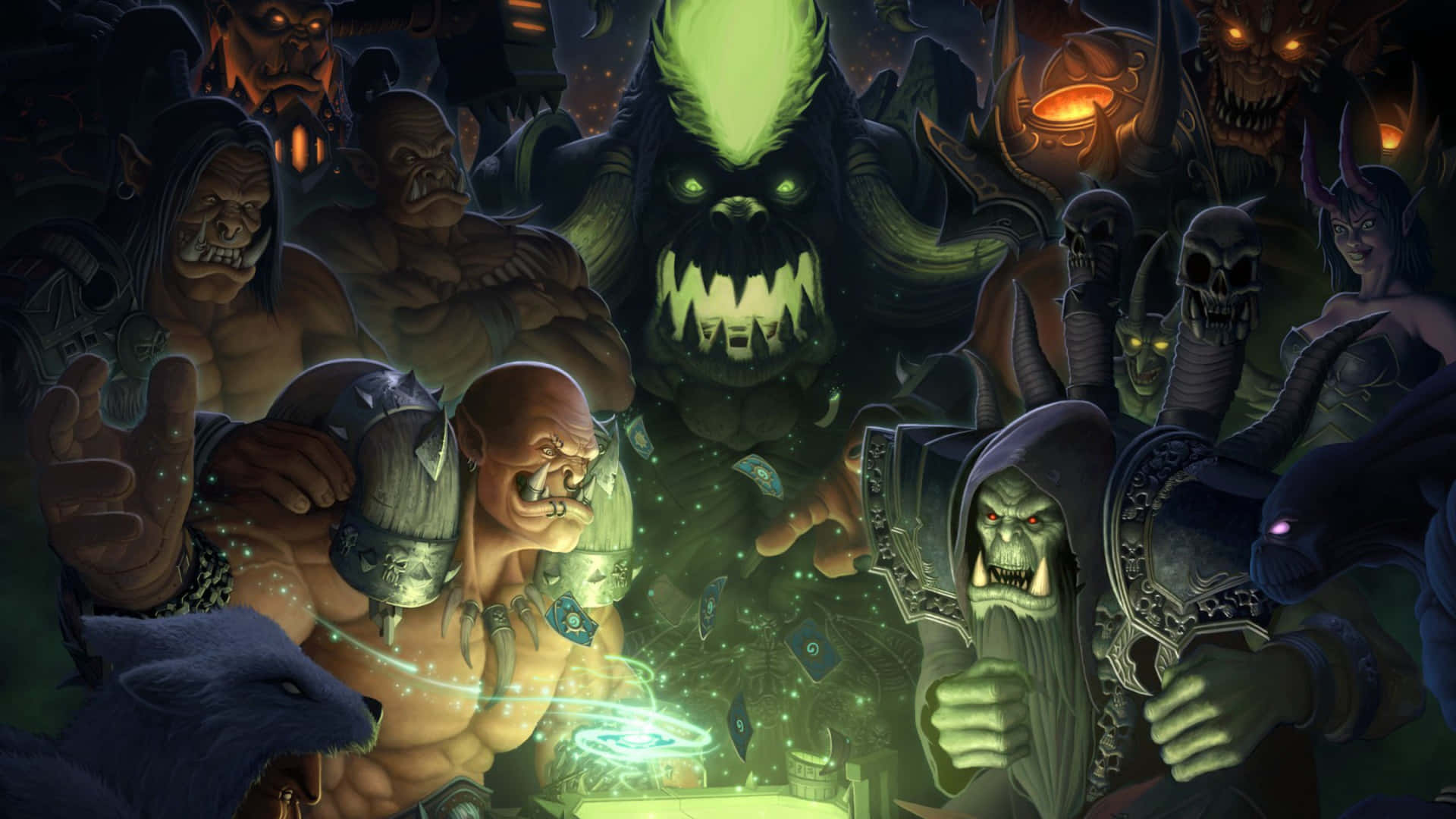 1920x1080 Download Warlock Master Harnessing Dark Magic In World Of Warcraft Wallpaper