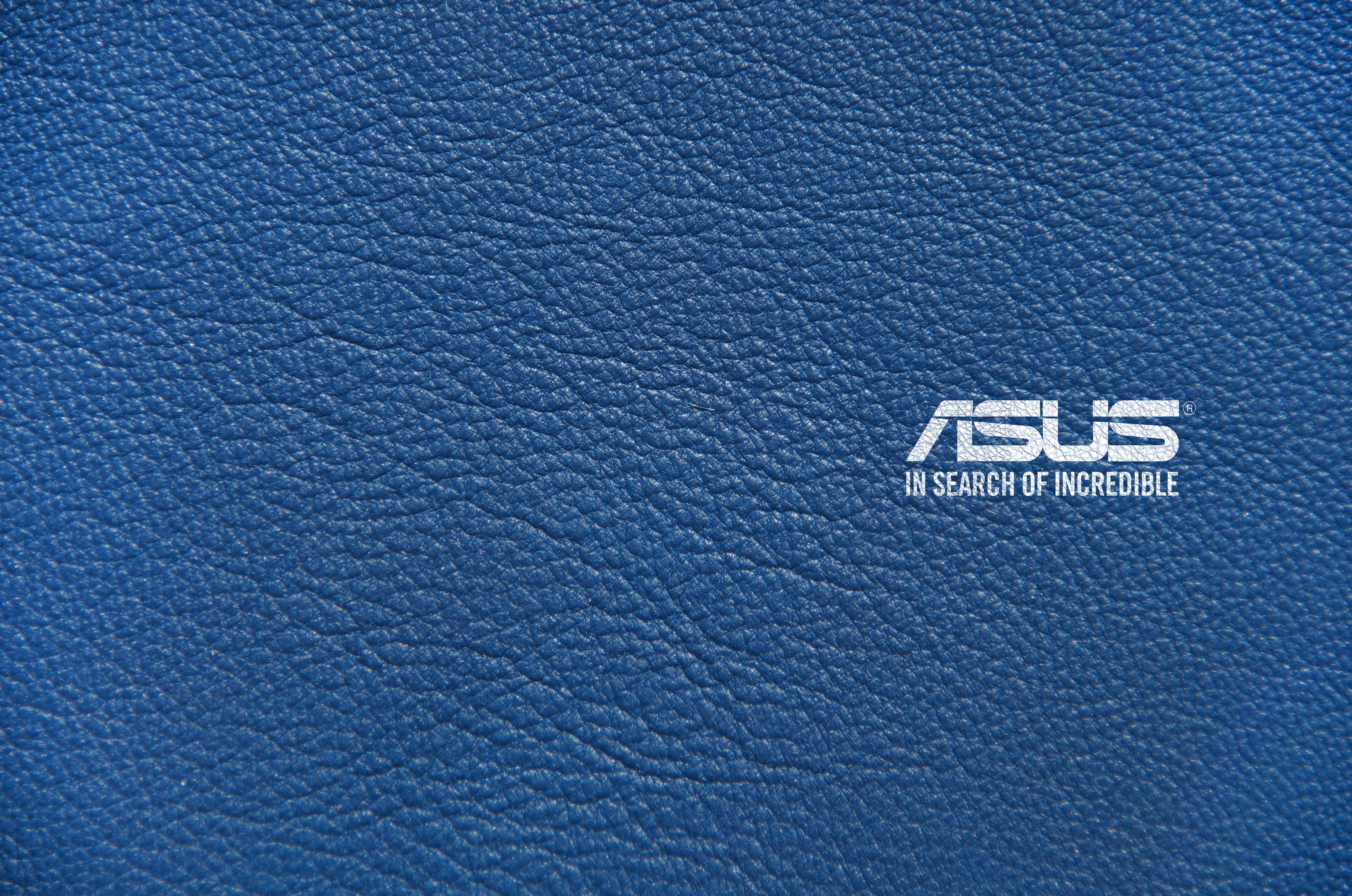 4900x3250 4K, leather, ASUS, logo, minimalism, digital art, HD Wallpaper