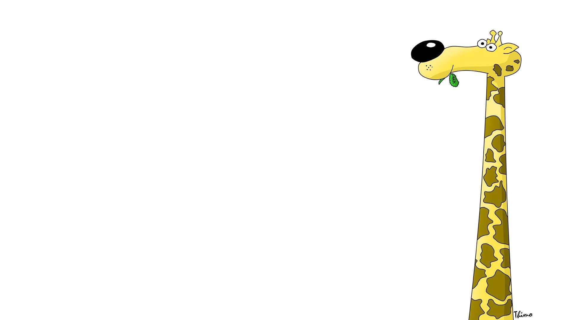 1920x1080 Cartoon Giraffe Wallpaper For Desktop Cute Wallpaper