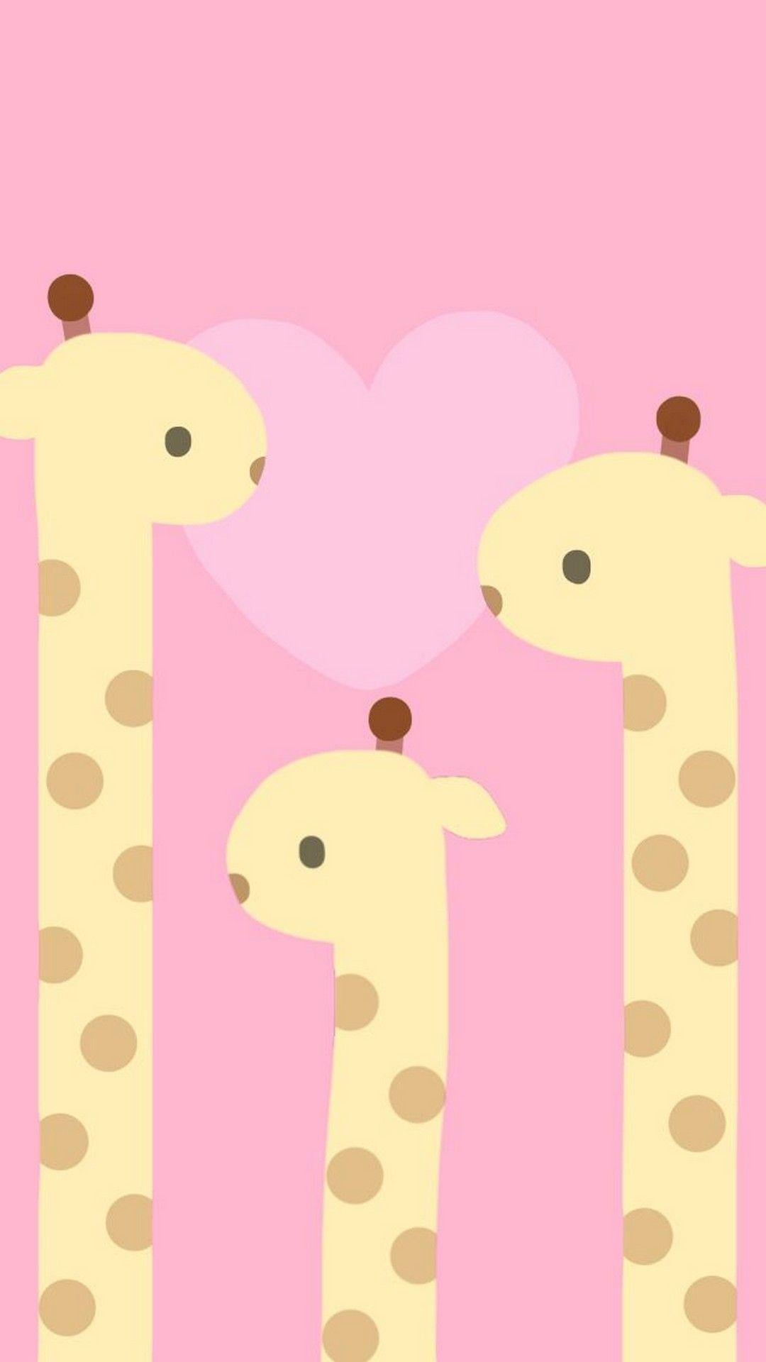 1080x1920 Valentines Giraffe Wallpaper
