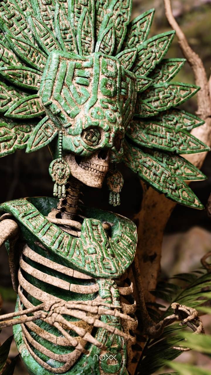 720x1280 Aztec Mictlantecuhtli wallpaper