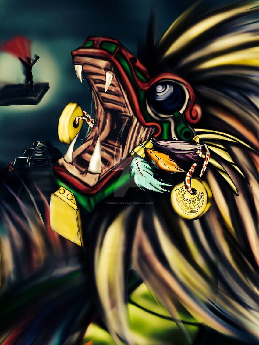 850x1134 Mictlantecuhtli, Quetzalcoatl HD phone wallpaper