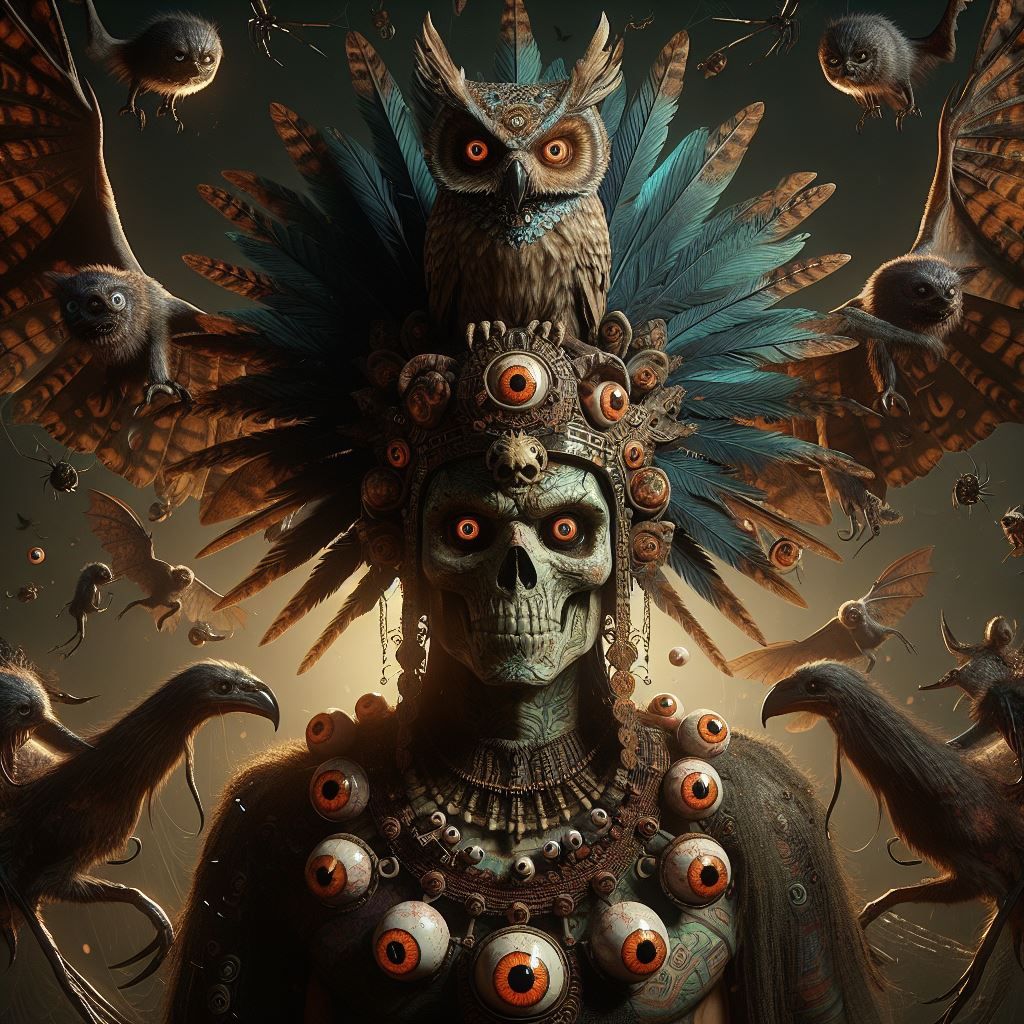 1024x1024 Mictlantecuhtli, The Aztec God of Death