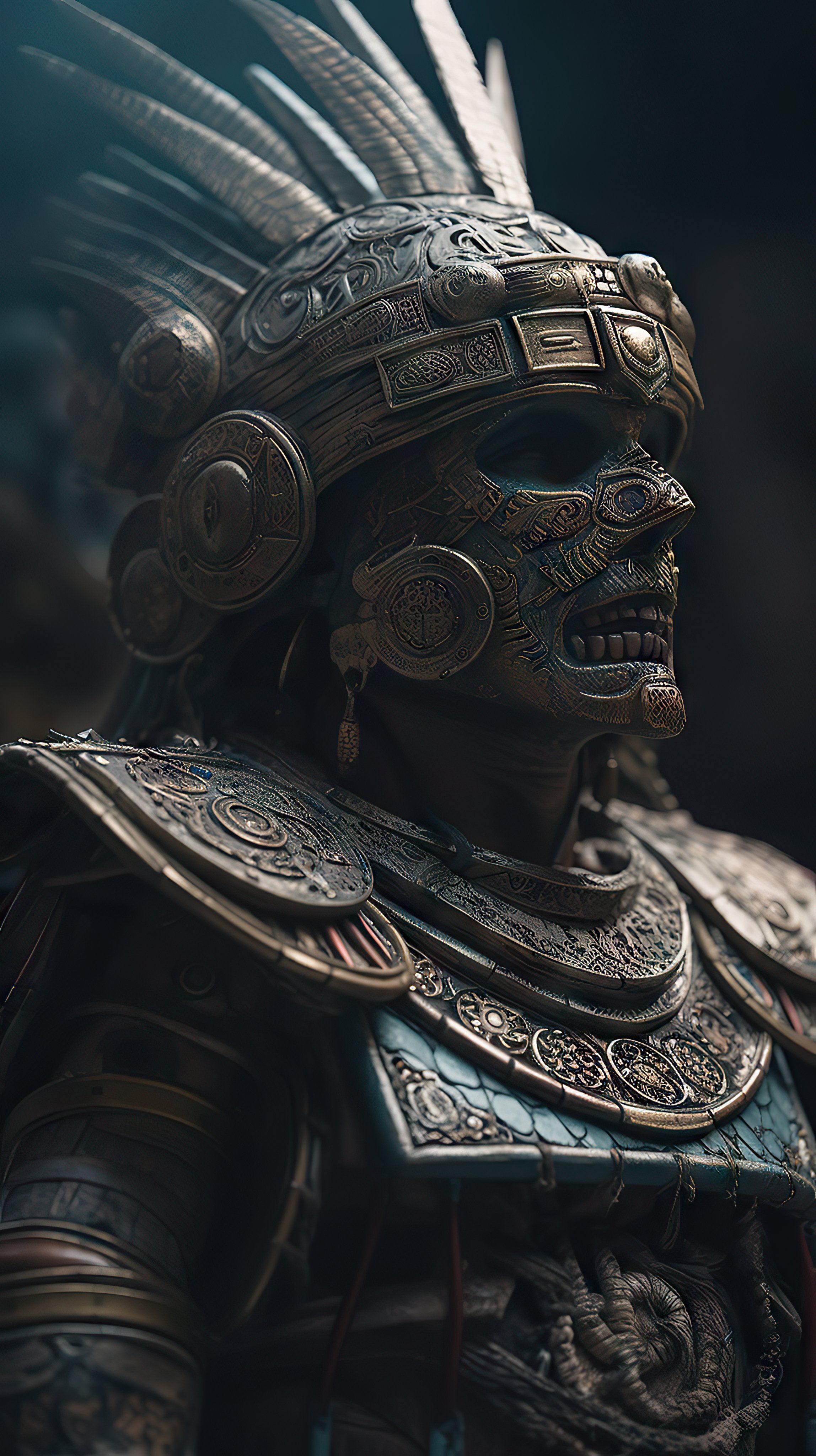 2296x4096 Mictlantecuhtli Wallpaper