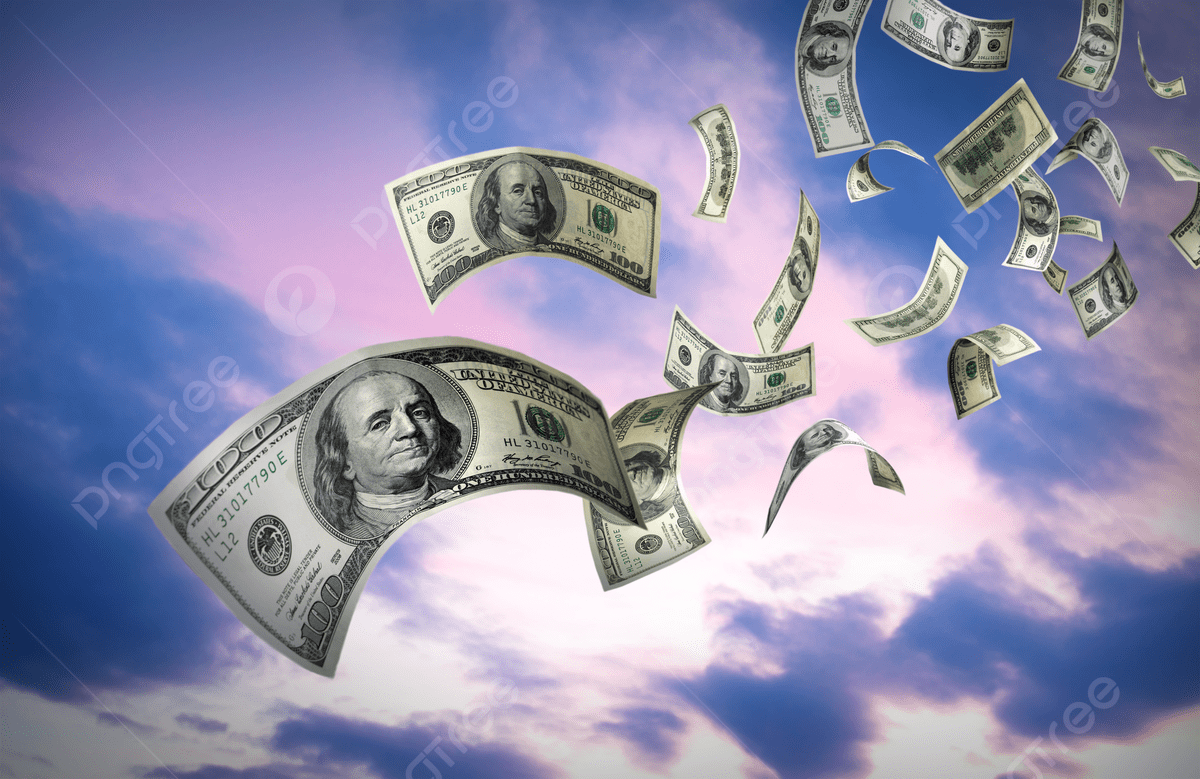 1200x779 Falling Money 100 Bills Dollar Cash Flow Currency Photo Background And Picture For Free Download