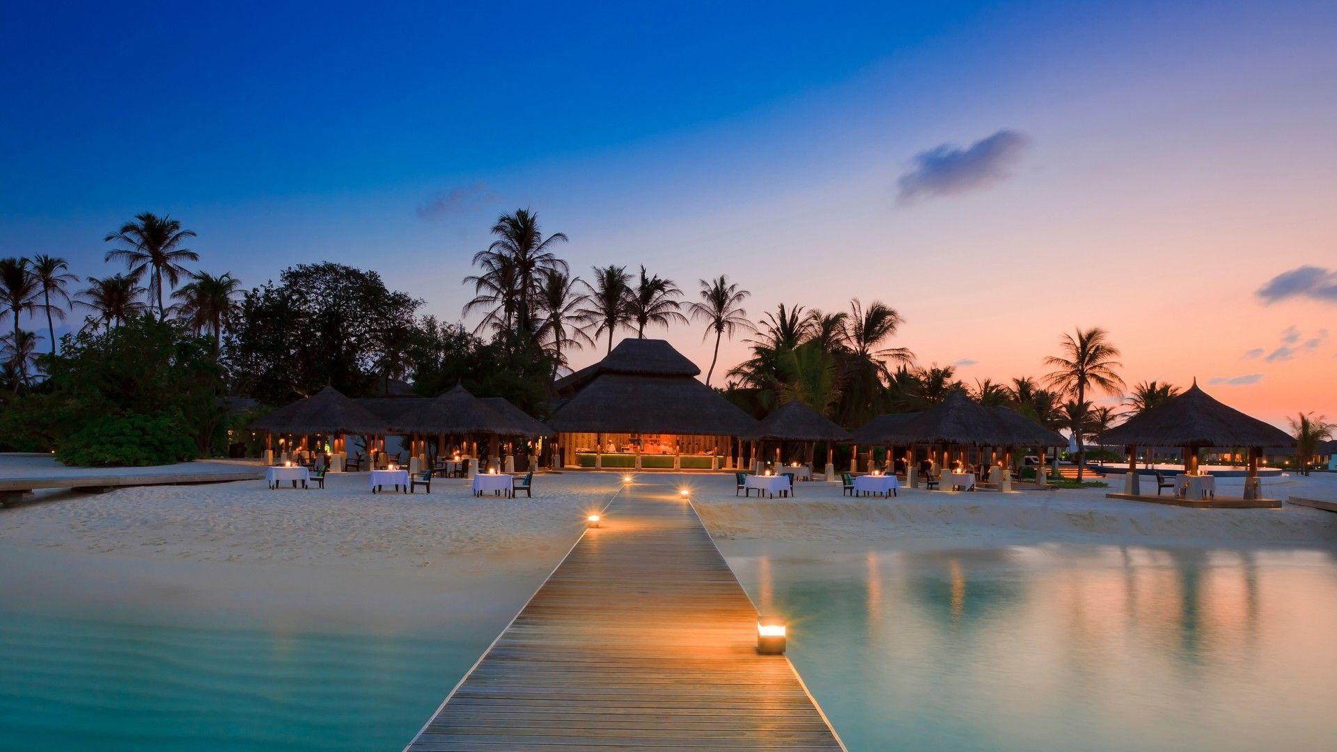 1920x1080 Ultra HD Maldives Wallpaper GU13S
