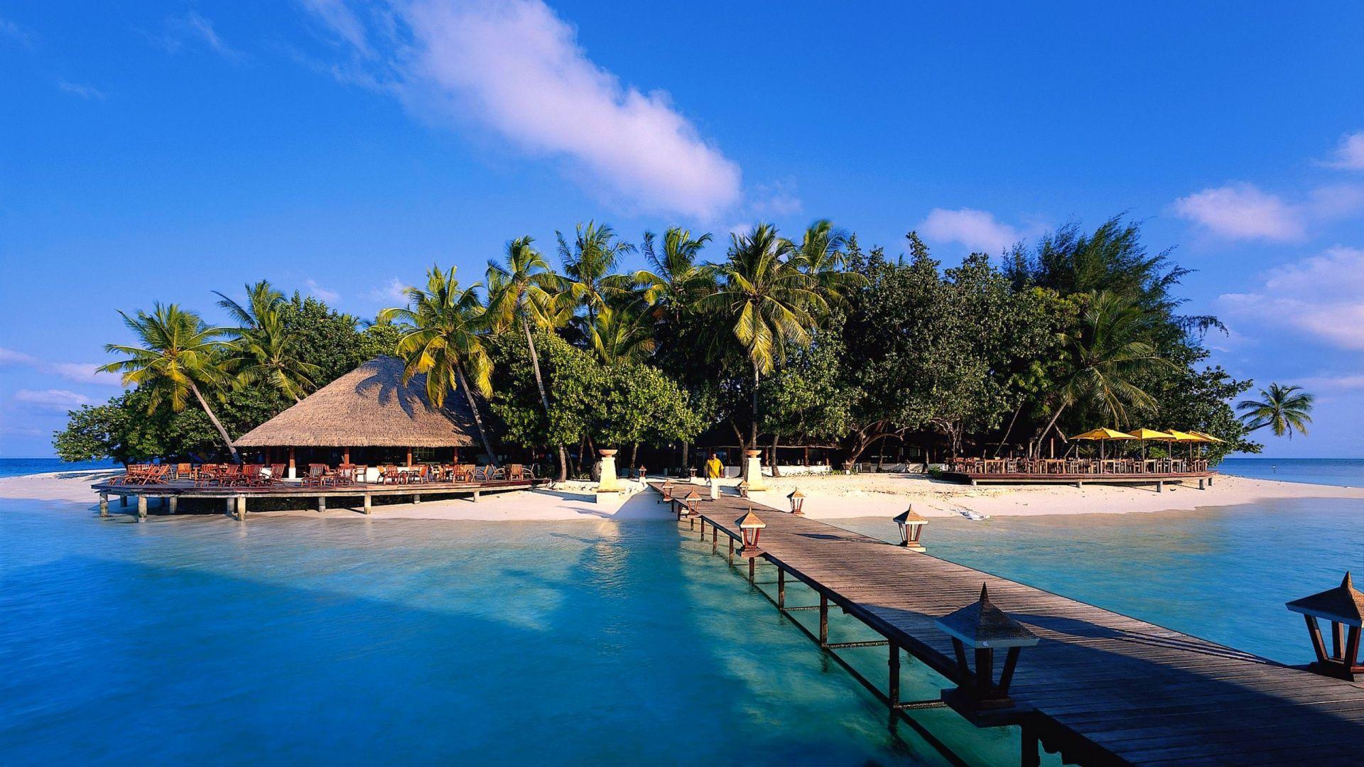 1920x1080 Exotic Island in Maldives desktop PC and Mac wallpaper