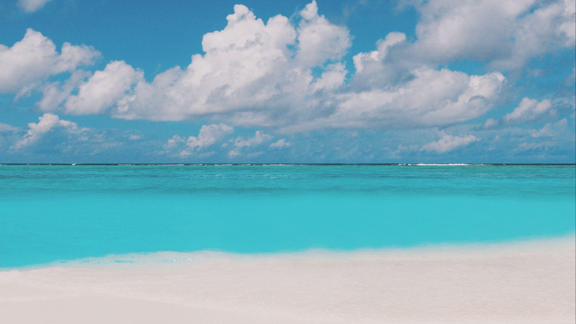 1920x1080 Download wallpaper 1920x1080 ocean, coast, horizon, water