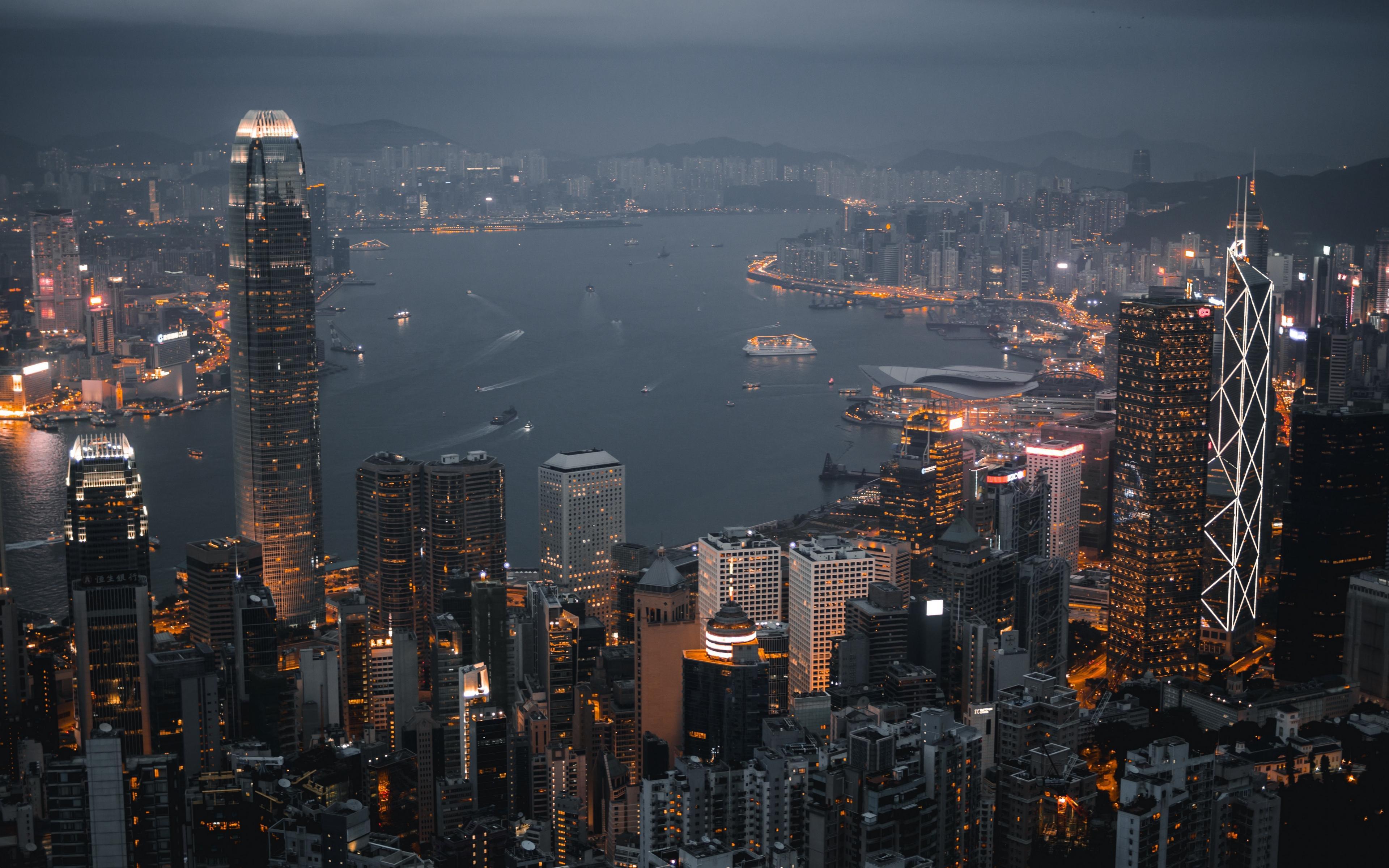 3840x2400 Hong Kong 4k Wallpaper