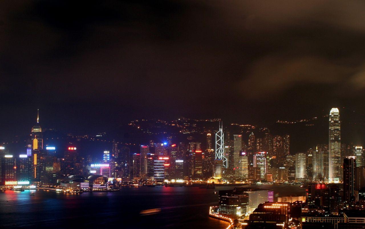 1280x804 Hong Kong By Night wallpaper. Hong Kong By Night