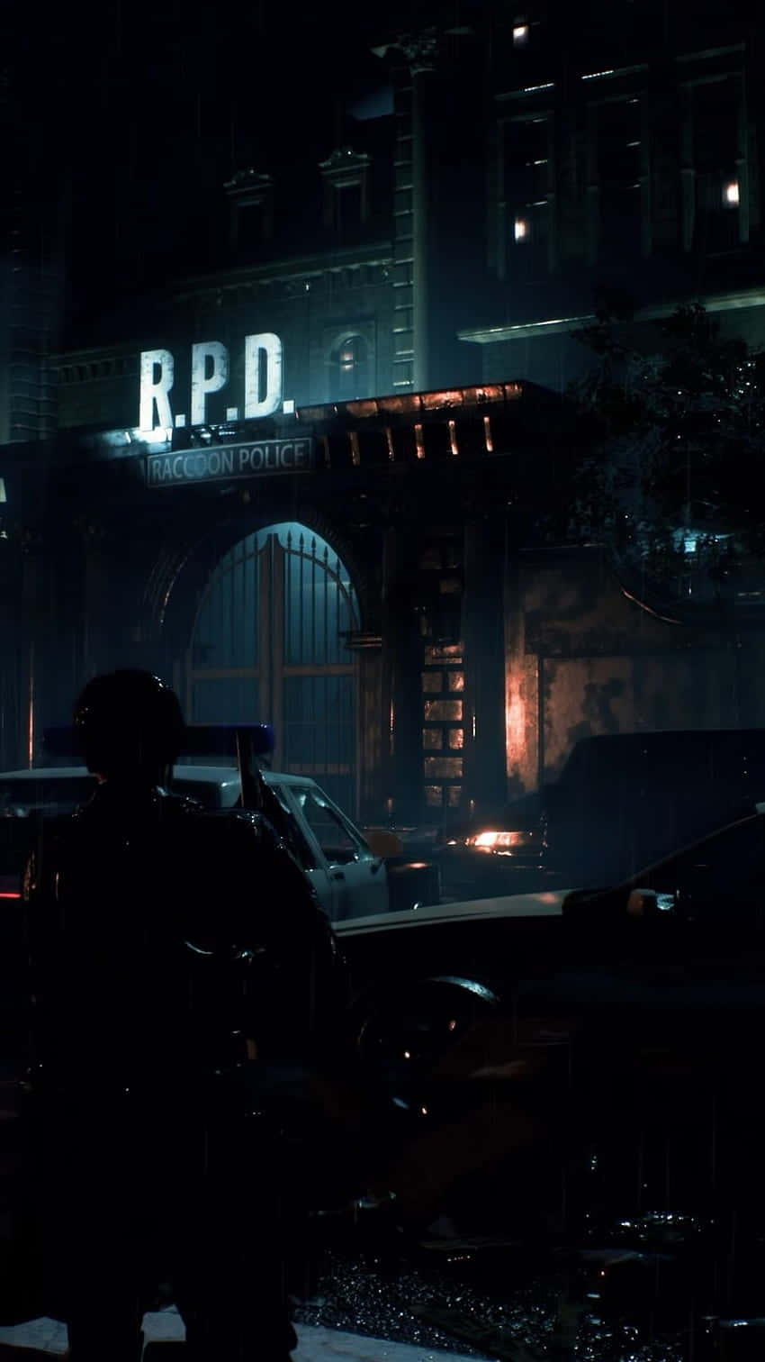 850x1512 Download Resident Evil iPhone Rpd Building Wallpaper