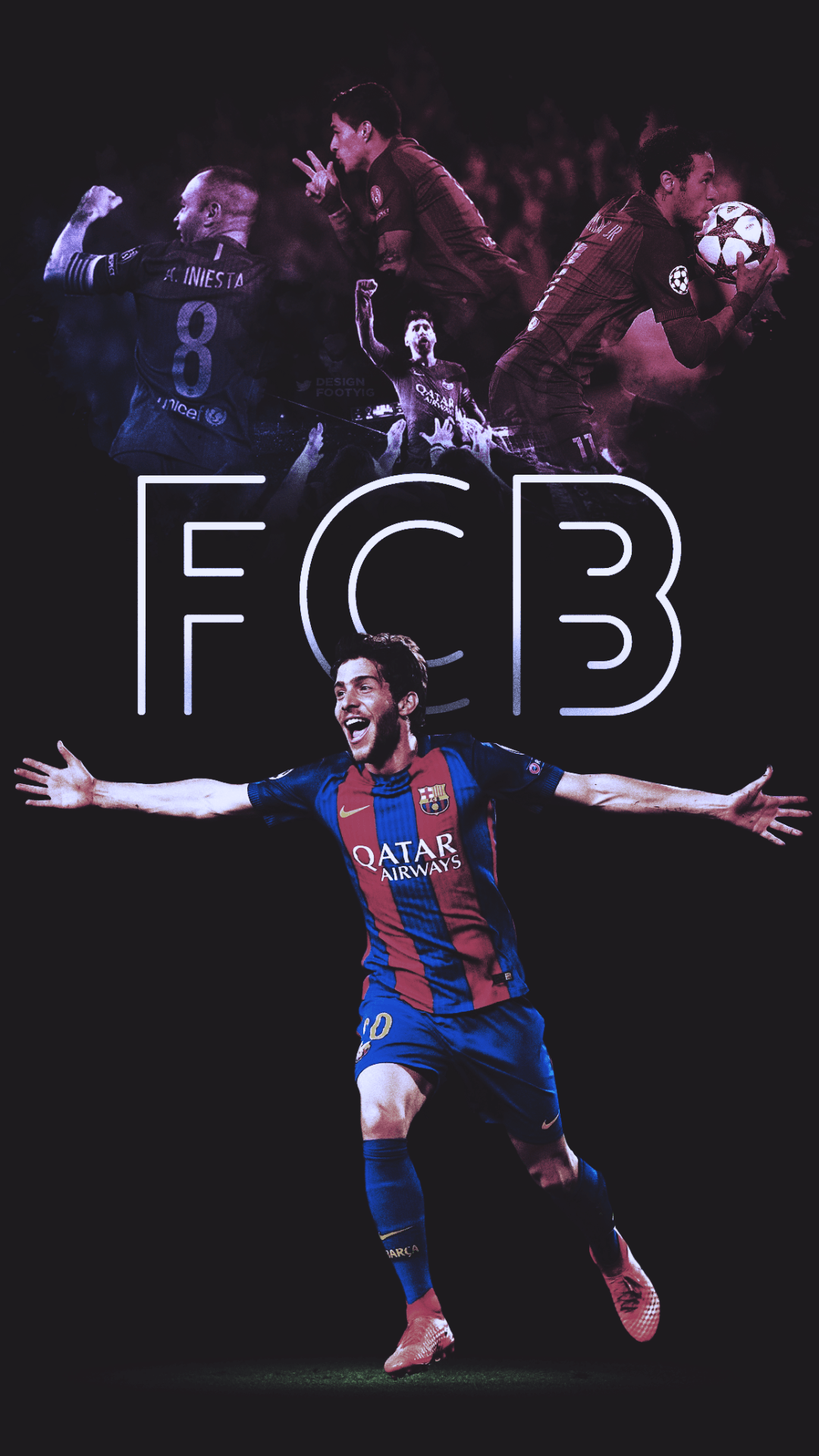 1080x1920 Sergi Roberto Wallpaper
