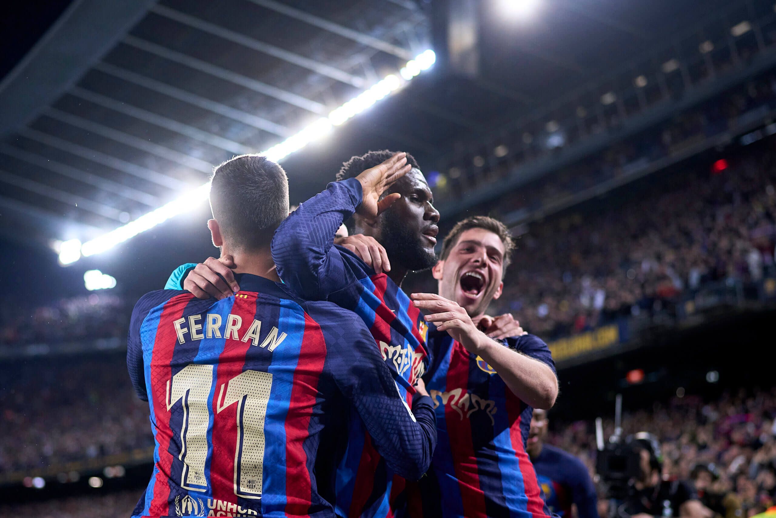 2560x1707 Barca's Franck Kessie and Sergi Roberto may have won La Liga. You had to be there