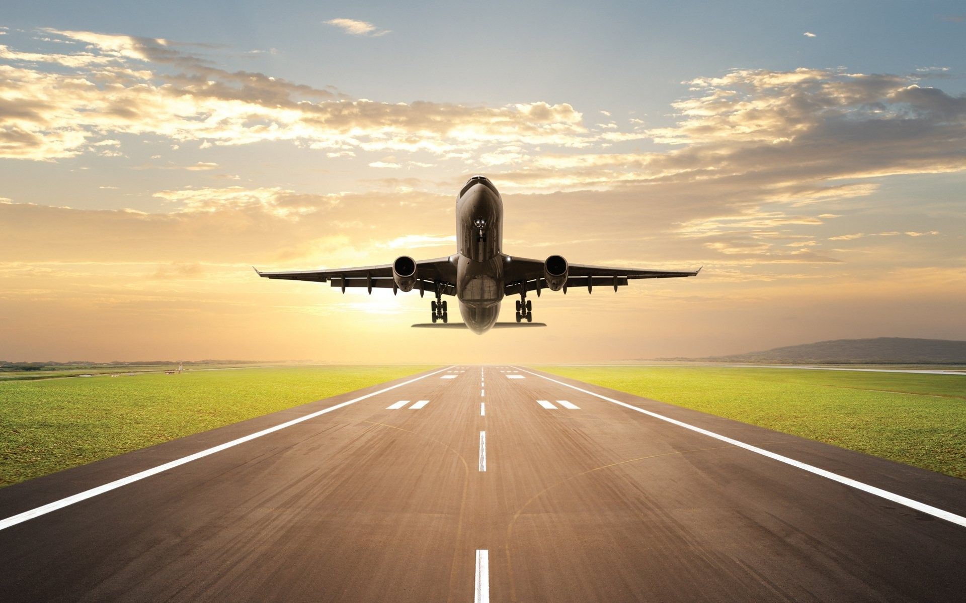 1920x1200 Airplane Take off Background Wallpaper 07509