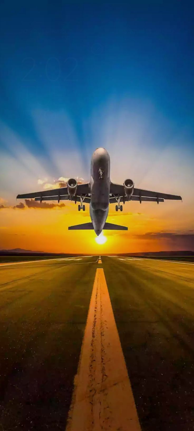 736x1635 Stunning Sunset Takeoff