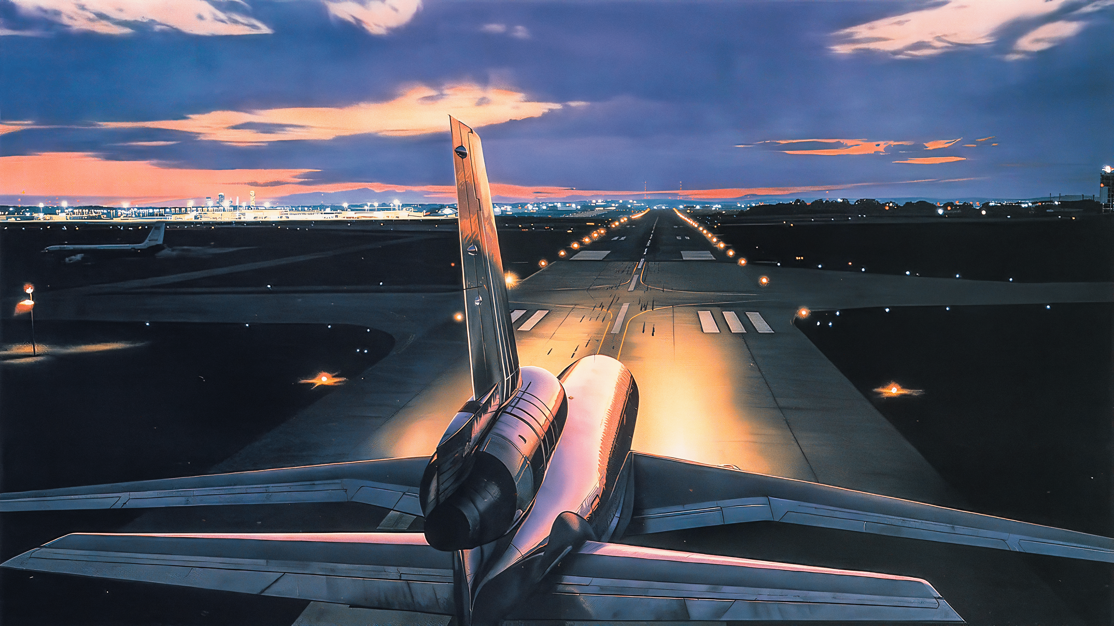 3840x2160 DC 10 Cleared For Takeoff By Trevor Webb, 1993 [3840x2160]