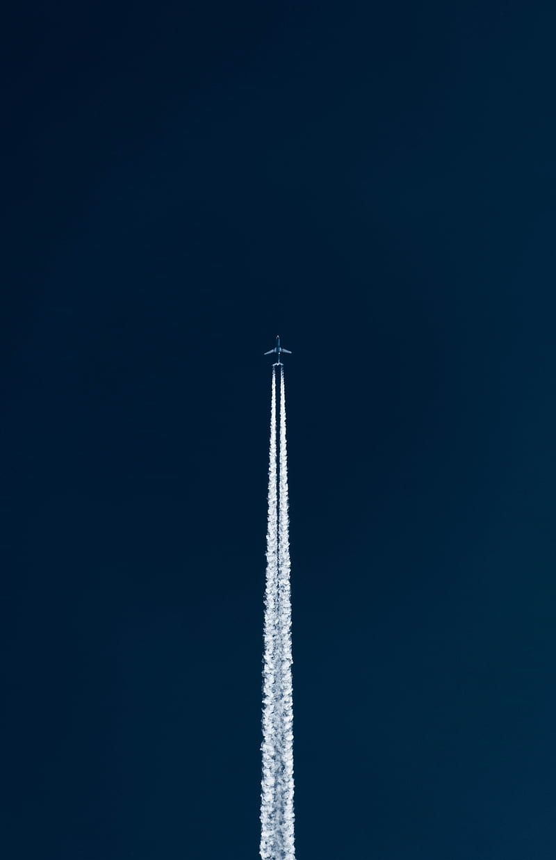 800x1237 Plane, flying, trail, sky, takeoff, HD phone wallpaper