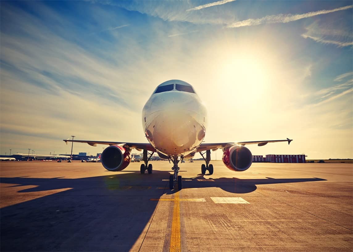 1144x817 Amazon.com : BELECO Airplane Backdrop 5x3ft Fabric Aircraft Takeoff Airport Runway Sunrise Sky Background Wallpaper Kids Adults Artistic Portrait Photohoot Video Studio Photo Booth Props