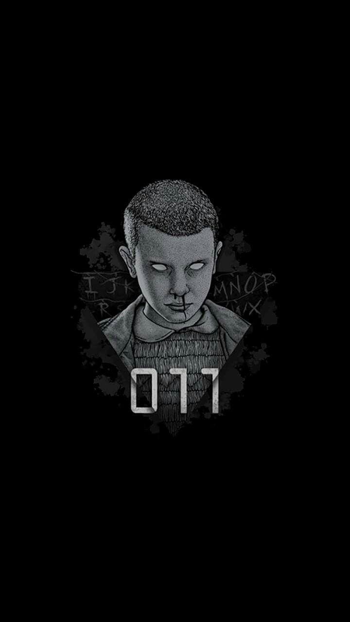 720x1280 Black Stranger Things Wallpaper
