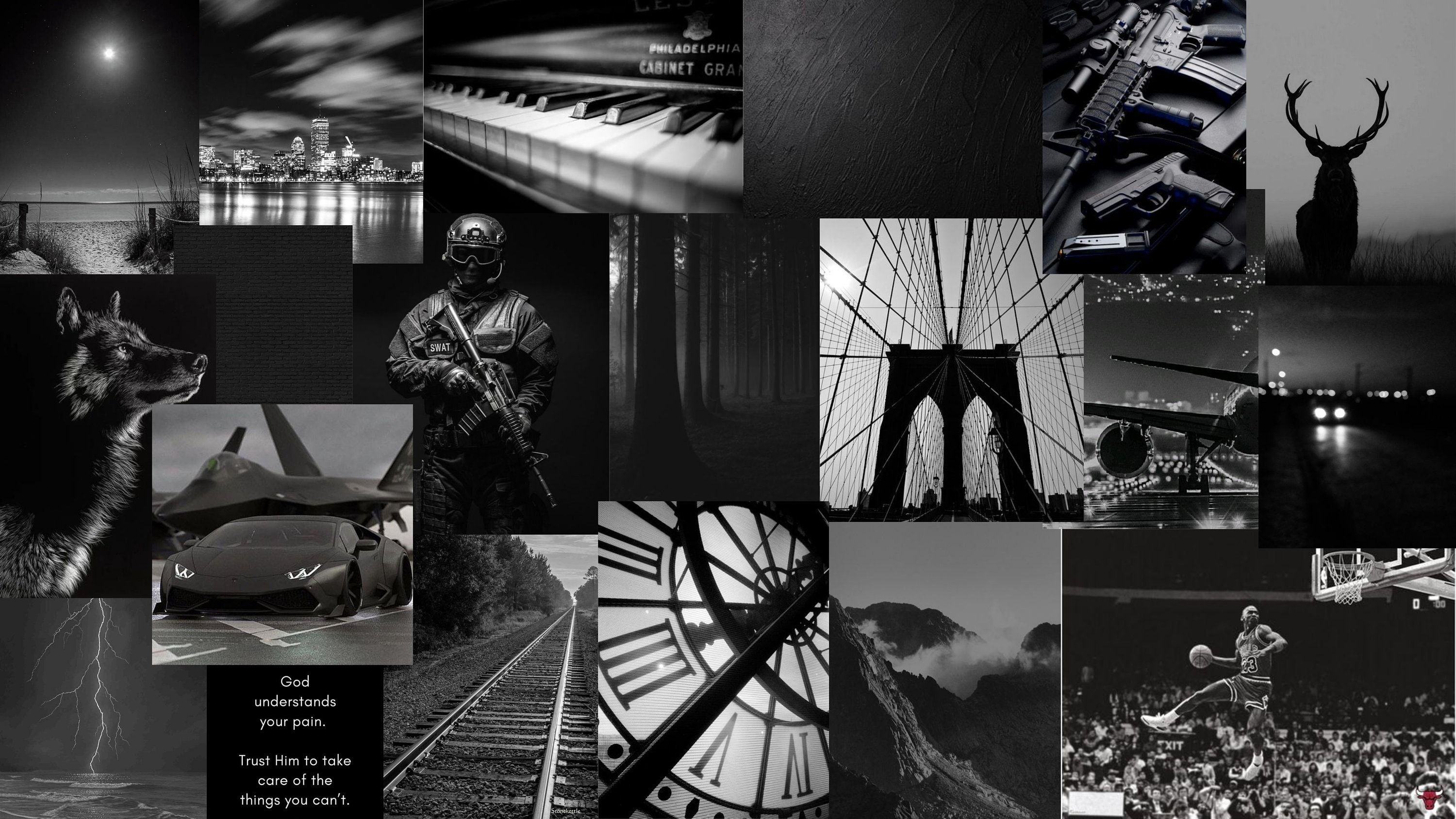 3000x1688 Aesthetic Dark Vibes Desktop Wallpaper