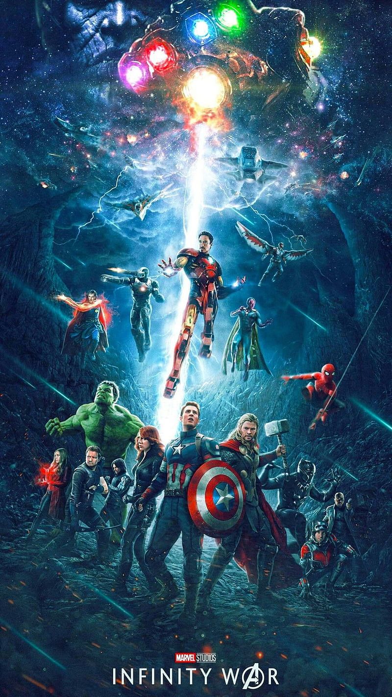 800x1422 Thanos vs Avengers, infinity, guerra, wars, power, marvel, rangers, dawn, HD phone wallpaper