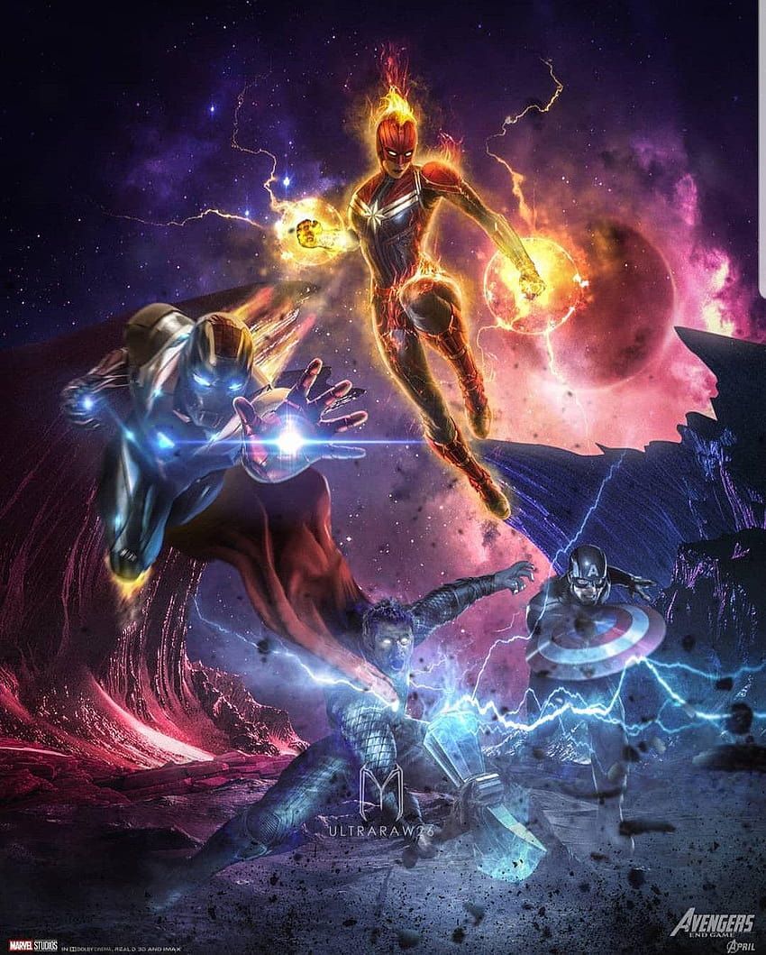 850x1059 Captain America, Captain Marvel, Iron Man, Thor..vs Thanos, thor vs thanos HD phone wallpaper