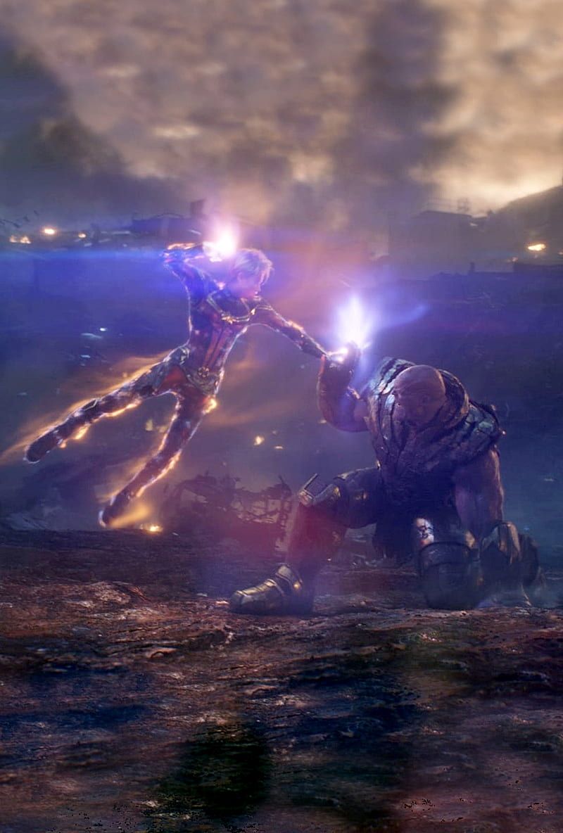 800x1184 HD cap marvel vs thanos wallpaper