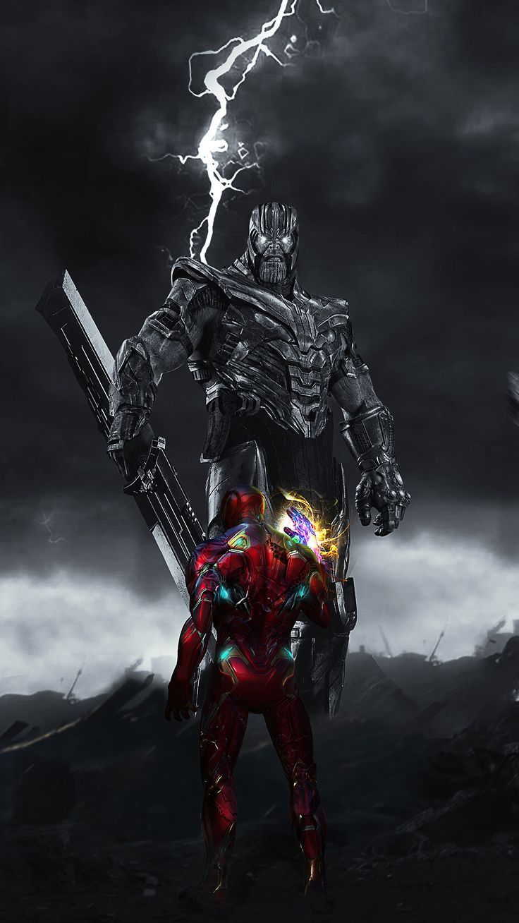 736x1308 Iron Man vs Thanos