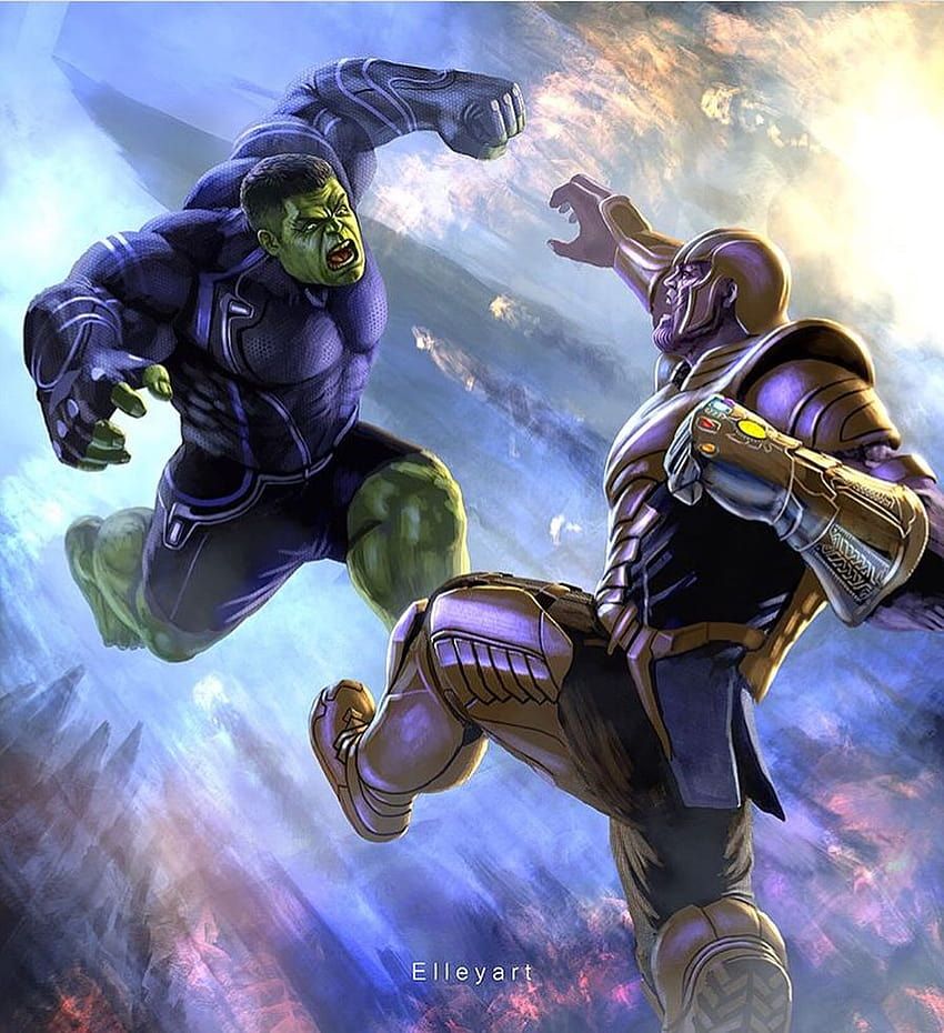 850x930 Can't wait to see these two go at it again in Avengers 4! • Artis, hulk vs thanos HD phone wallpaper