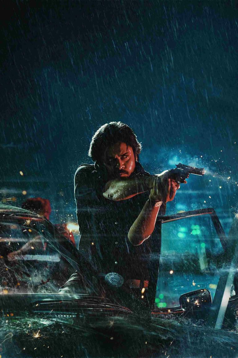 768x1152 Here's The First Single Firestorm From Pawan Kalyan's Film OG