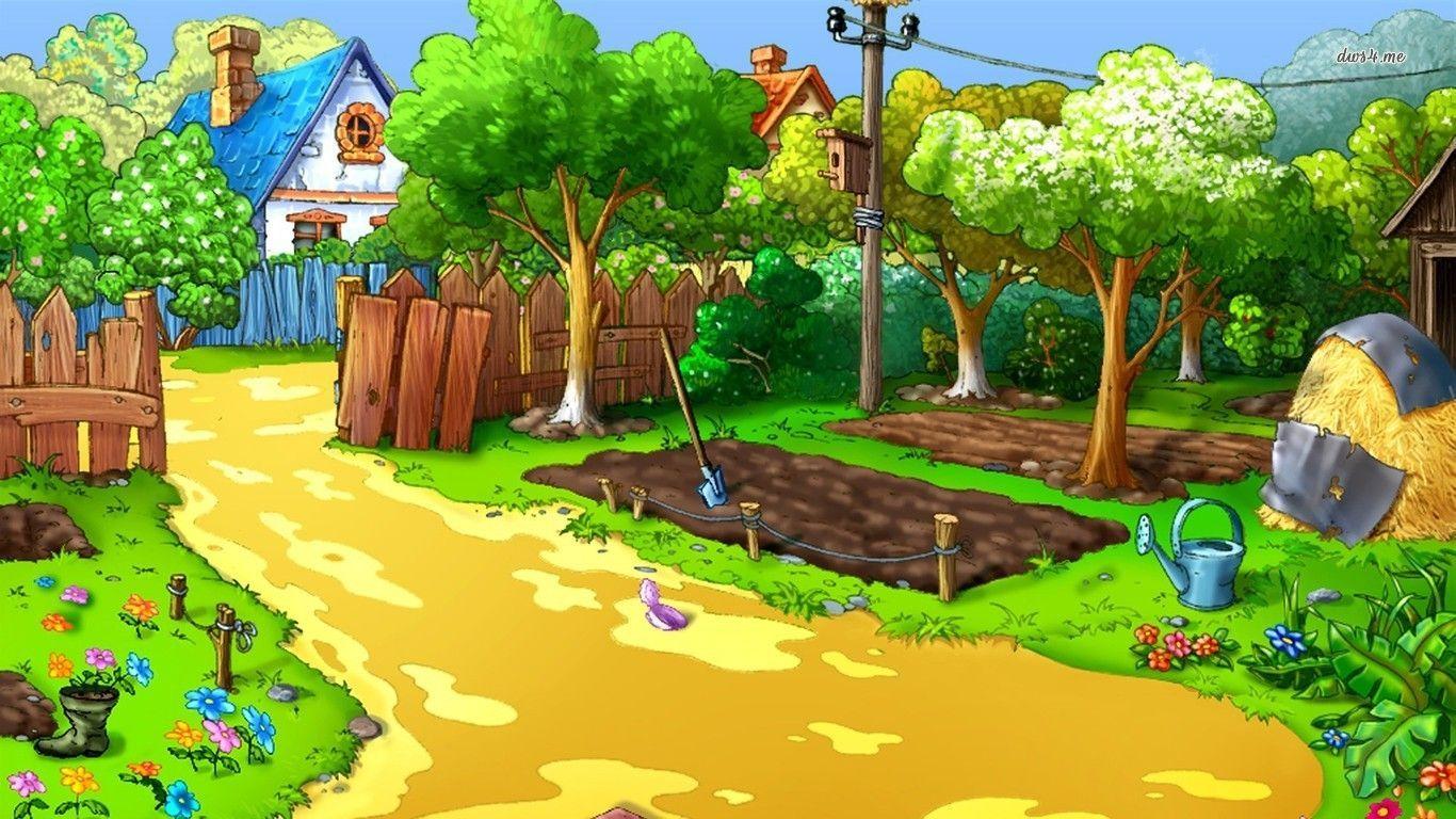 Garden Cartoon Wallpapers - Top Free Garden Cartoon Backgrounds -  WallpaperAccess