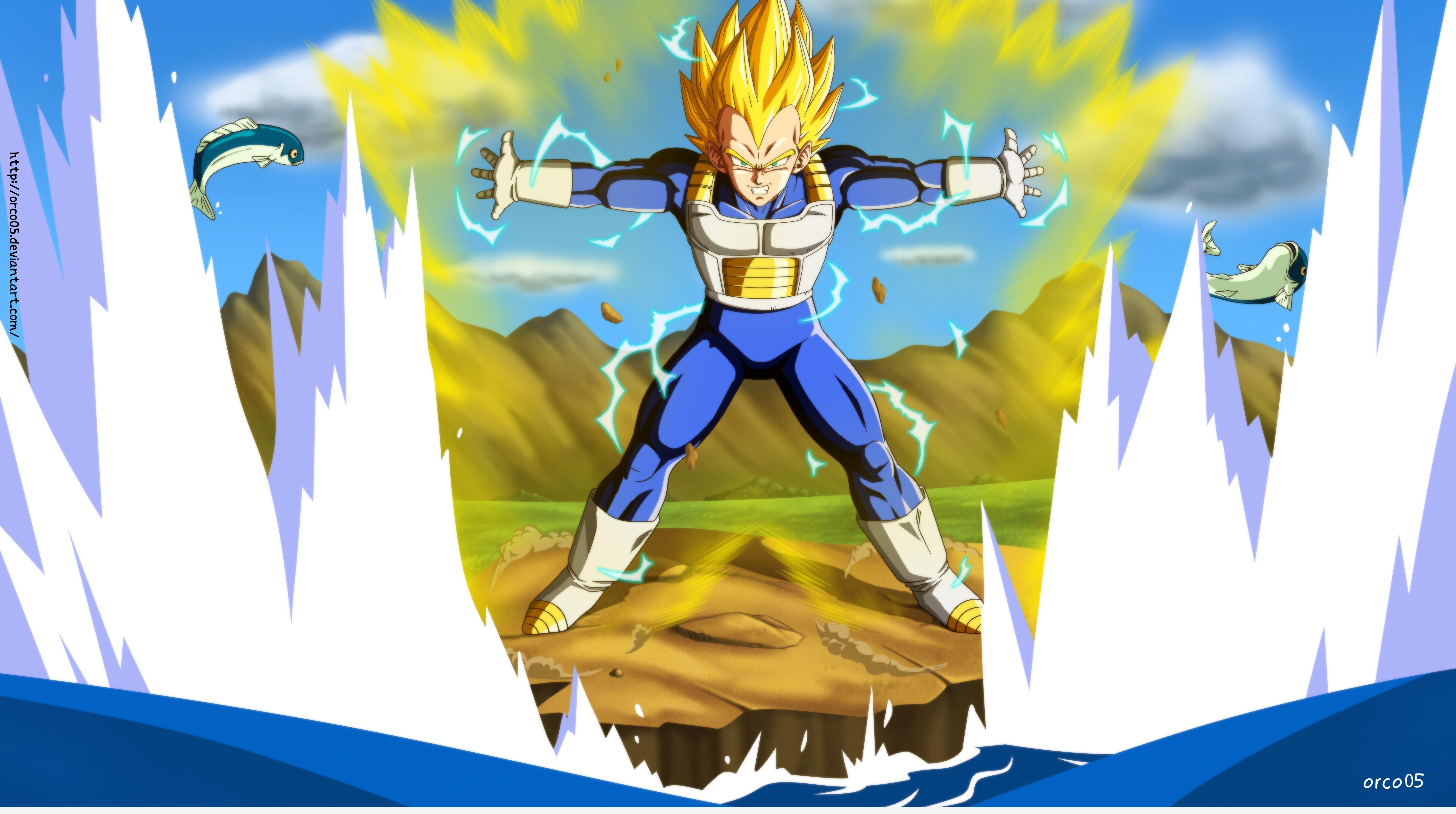 Download Vegeta Unleashes Final Flash Wallpaper