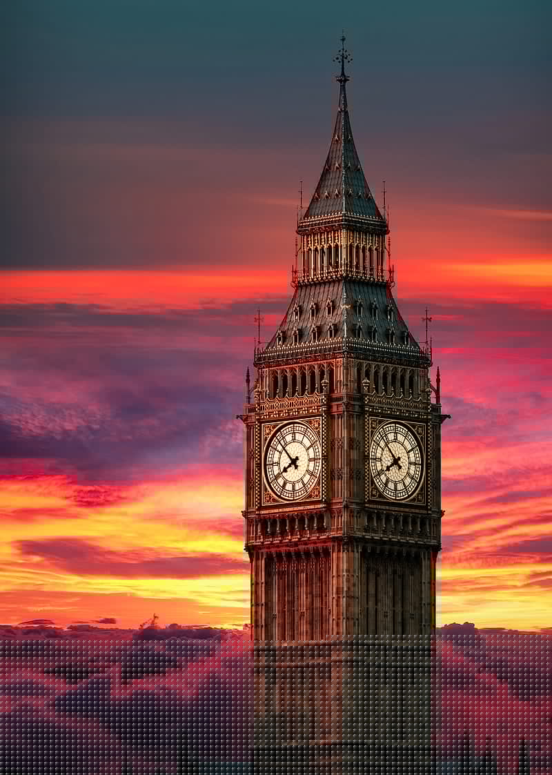 800x1123 CLOCK TOWER, SHERIF, clocktower, cloud, edit, graphic, light, sunset, HD phone wallpaper