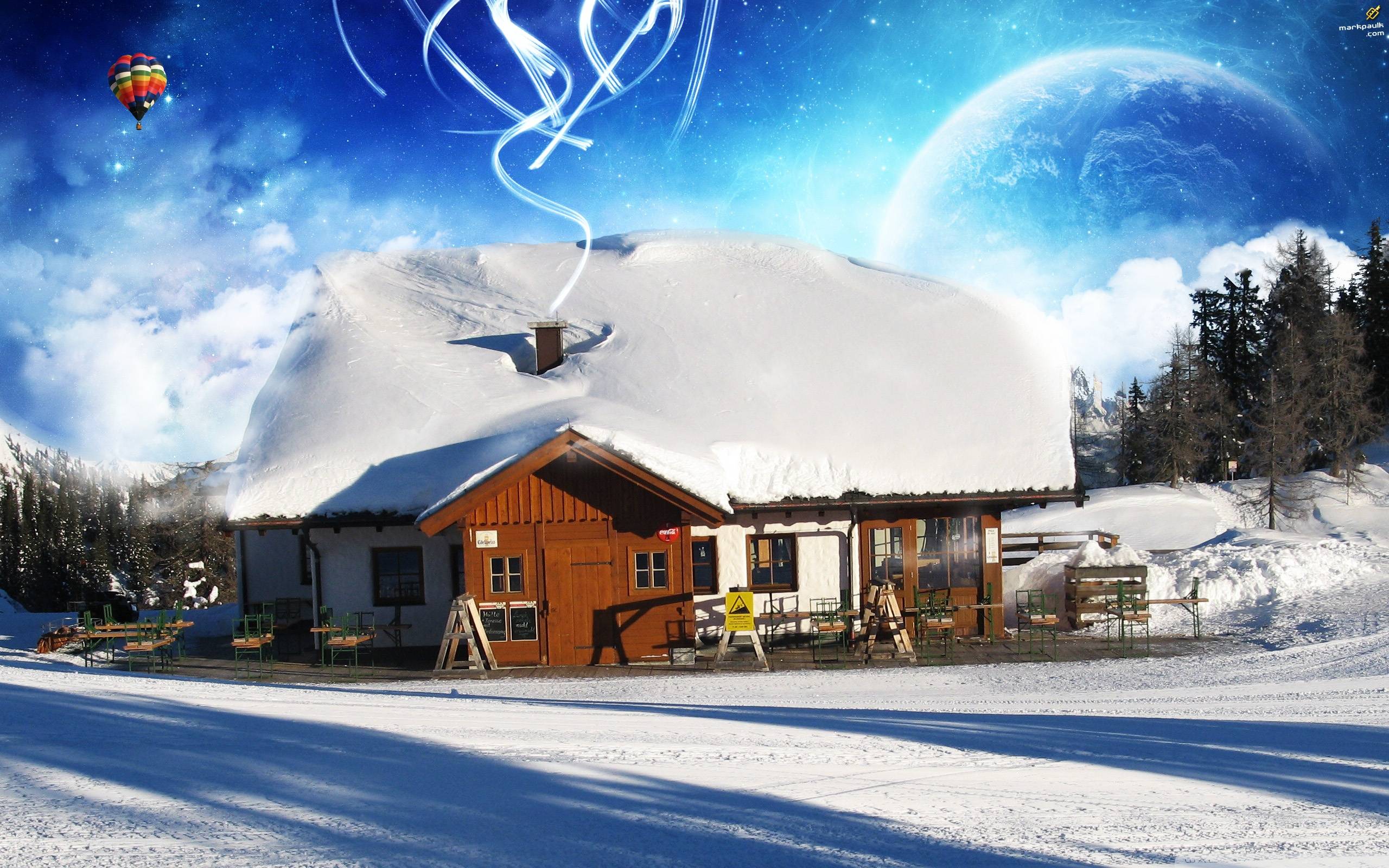 2560x1600 3D Winter Wallpaper (2560x1600)