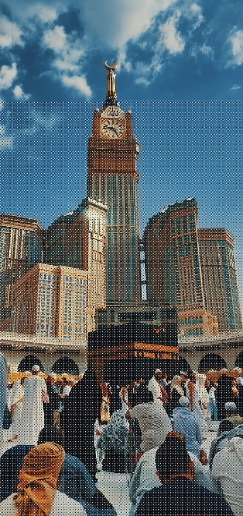 800x1694 Mecca clock tower, clock tower, HD phone wallpaper