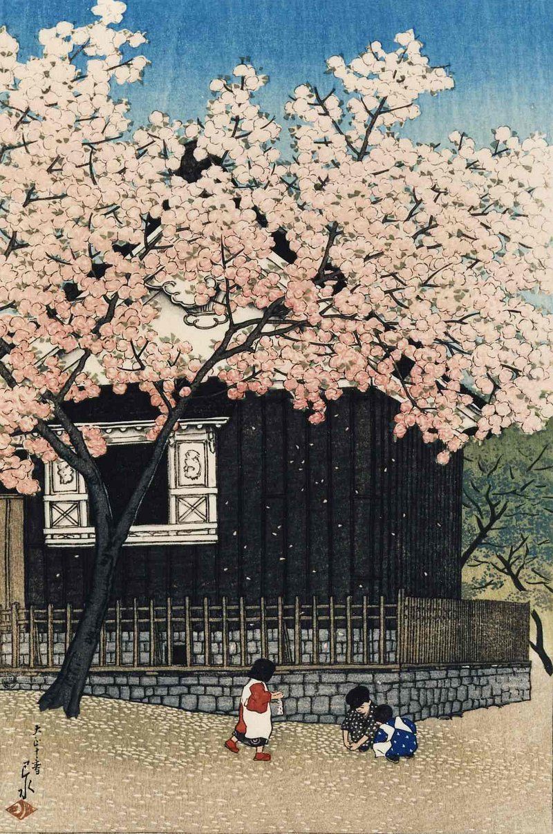 800x1207 Hasui Kawase Image Wallpaper