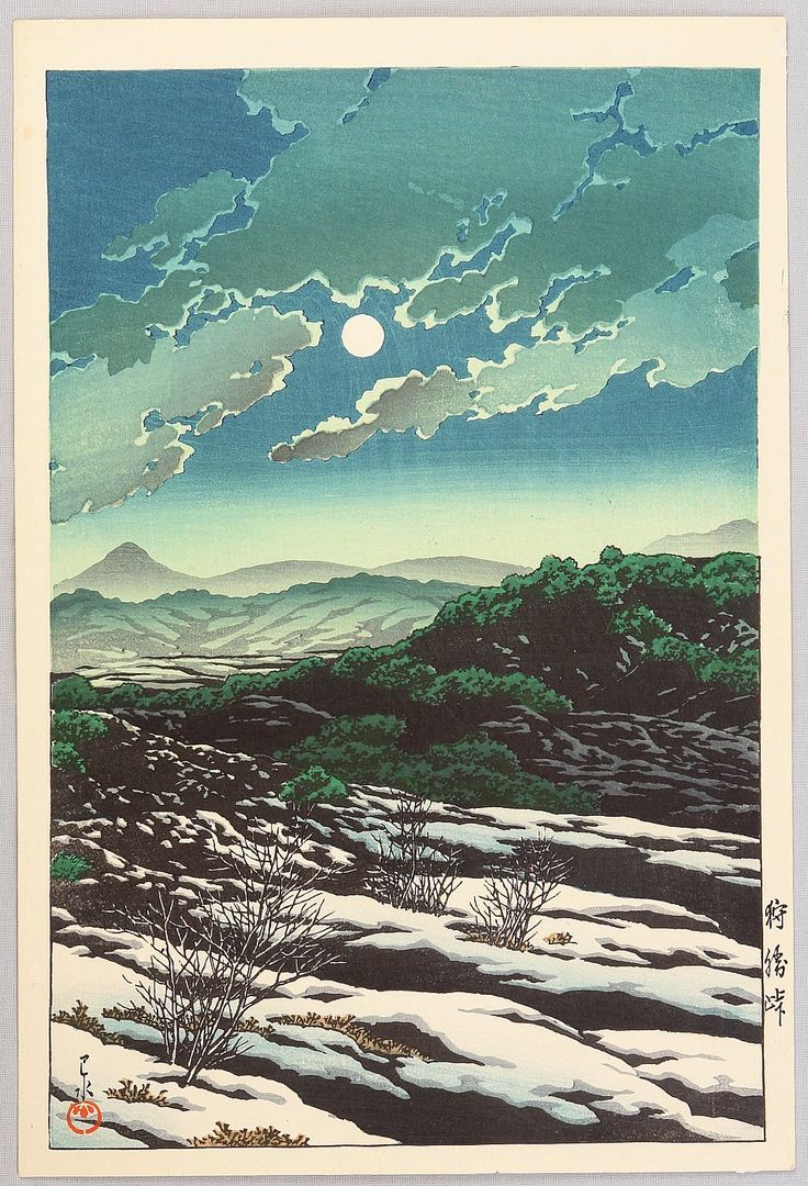 736x1080 Hasui Kawase: Karikachi Pass (ca. 1932)